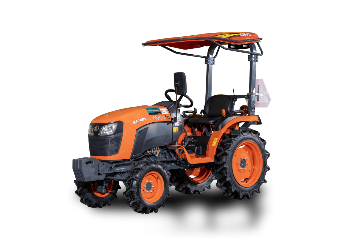 B2440 with canopy, weights & ROPS 01