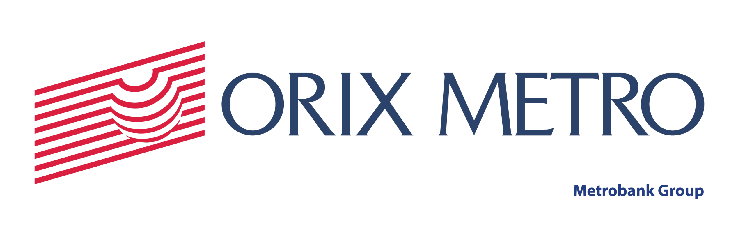 [ORIX METRO Leasing and Finance Corporation] Horizontal Logo (Metrobank) Colored